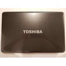 Крышка матрицы для ноутбука Toshiba Satellite L675D-10M с рамкой и петлями