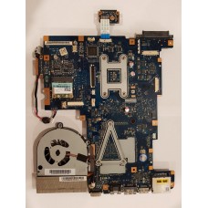 Материнская плата для ноутбука Toshiba Satellite L675D-10M (NALAE LA-6054P) c системой охлаждения и процессором